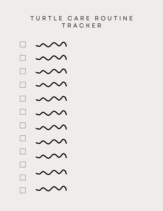 Turtle Care Routine Tracker